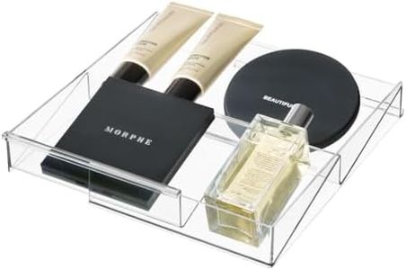 iDesign The Home Edit, Organizzatore di trucchi a 3 scomparti, plastica riciclata