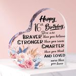 Merclix 16th Birthday Acrylic Plaque 16th Birthday Gifts Girl Keepsake Daughter Niece Sweet 16 Gifts for Girls Sister 16th Birthday Presents Birthday Gifts for 16 Year Old Girls for Best Friends