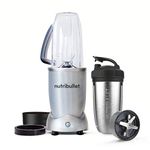 nutribullet 1200 8 Piece Set - 1200W Extraction - Blends Frozen Fruit, Nuts & Ice - Includes 1x 900ml Insulated Steel Cup, 1x 900ml Colossal Cup, 2x Handled Rings & 2 Lids - Blender & Smoothie Maker