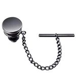 Mini Tie Pin for men, Tie Tack with Chain for Men's Necktie, Tie Tack Gift Set for Wedding, Party, Meeting, Metal