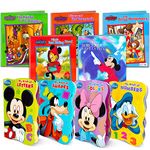 Disney Mickey Minnie Mouse Books Set for Toddlers Kids - Bundle of 9 Disney Books (4 Board Books, 5 Storybooks)