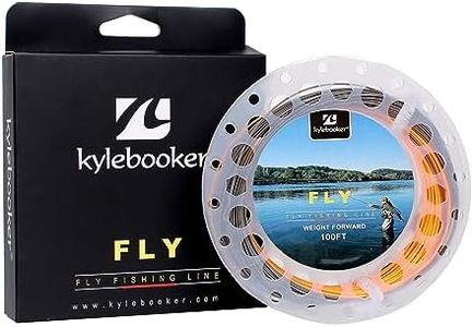 Fly Fishing Line with Welded Loop Floating Weight Forward Fly Lines 100FT (WF3F,Grey+Orange)