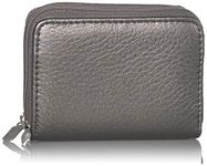 Buxton Women's Pebble Wizard Wallet, Pewter, One Size