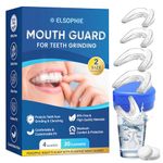 Mouth Guard for Grinding Teeth at Night: Moldable Sleeping Mouthguards for Grinding & Clenching - Custom Fit Nighttime Guards for Adults 4 Pack