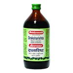 Baidyanath Draksharishta - 450 ml (Pack of 2) - Ayurvedic Syrup for Appetite Physical Strength| Useful in Cold & Cough