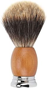 Brocha de Afeitar de Salón para Hombres, Cepillo de Barba de Madera Compuesta para Maquinilla de Afeitar de Seguridad, Maquinilla de Afeitar de Doble Filo, Maquinilla de Afeitar Recta, Brocha de Crema
