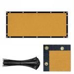 FREXXA Privacy Fence Panel 90% Visibility Block/UV-Resistant/Heavy-Duty Durable HDPE Material/Tear-Proof/Reinforced Edges/Rust-Free Grommets for Backyard/Garden - Size-7.8 x 50 Ft Color-Beige