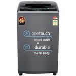 Panasonic 6 Kg 4 Star Fully-Automatic Top Load Washing Machine ( NA-F60LF1HRB, Grey, Durable Metal Body, 8 Wash Program, Aquabeat wash technology, One touch smart wash)