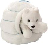 Wild Republic Polar Bear Plush Stuffed Animal Toy, Gifts for Kids Igloo, 6 Inches