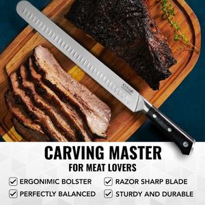 Cutluxe 12-Inch Carving Knife – Precision Slicing Blade