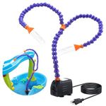 Water Table Pump for Step2,Kids Water Pump for Water Table,Water Table Accessories Small Cordless Water Pump for Water Table Fun Summer Outdoor Activities(Double Tube)