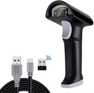 High-Speed Wireless 2D Scanner 640 * 480 CMOS, Bluetooth 2.4G & USB Interfaces Warehouse Inventory scanning, 1.5m Drop Proof Barcode & QR Code Reade for retails(Grey)
