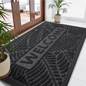 Smiry Welcome Front Door Mat for Outdoor Indoor 71x47, All-Season Doormat