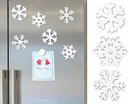 Wooden Snowflake Magnets: Set of 6,