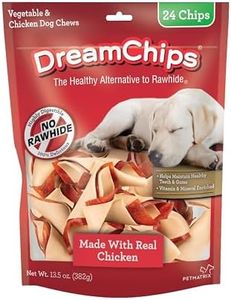 DreamBone DreamChips, Rawhide Free Dog Chews Made with Real Chicken and Vegetables, 24 Count