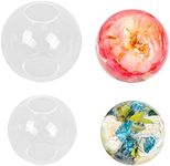 iSuperb Resin Ball Moulds for Resin Kits Resin Casting Molds Sphere Molds for Resin Epoxy 3D Crystal Mould DIY Crystal Ball Mold Translucent Ornament Resin Crafts