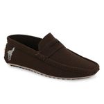 PETKRILL Men's Loafers & Moccasins Driving Knit Upper I Casuals comfortable & Flexible | Machine Washable All Seasons | Driving Lightweight Loafers For Boy & Men shoes (Brown, UK Footwear Size System, Adult, Men, Numeric, Medium, 10)