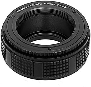 Fotasy 25-59mm M42 to M42 Lens Macro Helicoid Adapter, 42mm Focusing Helicoid Extention Tube, 25mm to 59mm, 24mm Max Movement, fits M42 Screw Mount Lens