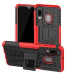 Samsung Galaxy A10E Case, Samsung A10E Case, Yiakeng Shockproof Slim Protective with Kickstand Hard Phone Cover for Samsung Galaxy A10E (Red)