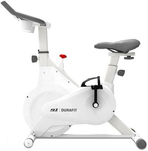 91-Durafit Pacer Spin Bike for Home Workout| 6 Kg Fly Wheel | 100 kg Max Weight Capacity | 5 Level Magnetic Resistance | Adjustable Seat | LCD Display