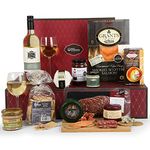 Hay Hampers White Wine, Cheese & Meats Hamper - Wine Hampers, Gifts for Women & Men, Hamper Gift for Couples & Parents