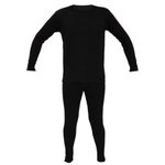 Kids Thermal Winter Warm Underwear Set Long John Bottom and Long Sleeve Top Size:Age 12-13 Years (Unisex Boy Girl Children) Colour:Black