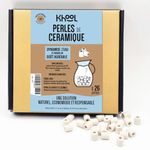 KHOOL Water Purification Unit, Set of 25 Ceramic Beads, Energizes and Revitalizes Water, EM* Effect, 1.5 Liters, Bottle