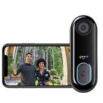 Geeni Video Doorbell | HD 1080p Video Quality, Weather-Resistant, 2-Way Audio | Motion Detection and Alerts | Easy Installation (Existing Doorbell Wiring Required) | Requires 2.4GHz WiFi | Black