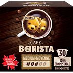 KRAFT CAFE BARISTA Medium Roasted Coffee Keurig K-Cup Pods 30 ct