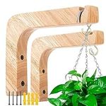 Oradrem 2 Pack Wooden Wall Hooks, P