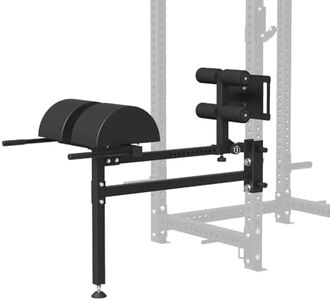 FAGUS H Adjustable Glute Ham Developer Machine(GHD), Hyperextension Machine with Band Pegs, Leg Machine Home Gym for 3"x3" Power Cage, Black
