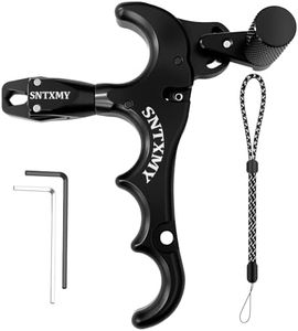 sntxmy Bow Release for Compound Bow,Aluminum 360° Rotating Archery Release,Compound Bow Trigger Thumb Release.(Black)