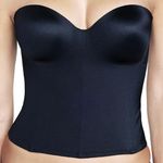 Dominique Molded Seamless Longline Bridal Bra Bridal Bustier Style 8541, Black, 40B
