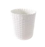 Sonas Creation Paperus, White, Small Size 8 inch Tall, 5 Liter, Open-top Dustbin, Waste Basket, Trash Can, Paper Bin, Storage Basket, Vase, Eco Friendly, Handmade, of Paper Ropes