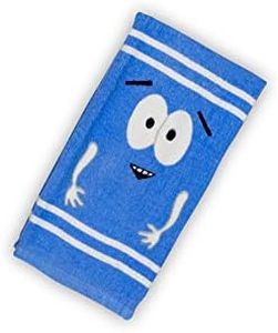 South Park Towelie Hand Towel - 24-Inch Blue Cotton Bath & Kitchen Towels - Absorbent Soft Face Wash Cloth, Tea Towel - Fun Novelty Bathroom Decor - South Park Collectibles - Kid, TV Series Fan Gift