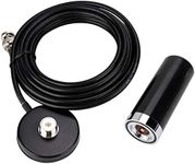 VHF/UHF Dual Band Antenna Male Connector Magnetic Base for Vehicle Mobile Radio BC75XLT BC125AT Scanner