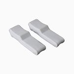 X-Haibei 2 Pcs 4 inch Flexible Draw Latch Soft White Rubber Over Center Boat Latch Door Handle