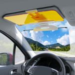 Yinnrent Sun Visor Extender for Car, 2 in 1 Day and Night Anti-Glare PC Car Sun Visor Extender, Easy to Install, Universal for Cars SUV Truck