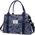 Weekender Bags for Women, AROME Large Travel Duffel Bag Waterproof Overnight Weekend Carry on Shoulder Bag Sports Gym Tote Bag with Wet Pocket Luggage Sleeve & Flight Approved