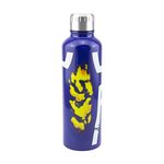 Paladone My Hero Academia Metal Water Bottle for Hot and Cold Drinks, Blue, Yellow and White, 7 x 7 x 24 cm