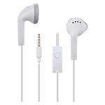 Original Wired Samsung Galaxy Earphones for All Samsung Smartphones with Mic | Pure Bass Sound | One Button Multi Function Remote | Comfort fit- White