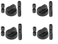 Find A Spare Universal Black Control Switch Knobs for All Makes and Models of Ovens Cookers Hobs Pack of 4