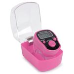 Aim Emporium Manual Digital Hand Tally Counter/Finger Counter with Led Light Color Pink.