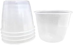 LLERRA 5 Pack 160 ml Rice Measuring Cup, Clear Rice Cooker Cup, Measuring Cup for Rice and Dry Ingredient, Rice Cup Replacement