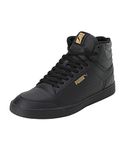 Puma Mens Shuffle Mid one8 Better V2 Black-Team Gold Sneaker - 8UK (39181902)