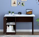 Redwud Henry Engineered Wood Study Table, Writing Desk, Computer Desk, Study Desk, Office Desk, Small Office Table, Laptop Table with Drawer, Computer Table (Wenge White) (D.I.Y) Matte Finish