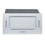 SIA UCG52WH 52cm White Glass Built In Kitchen Cupboard Cooker Hood Extractor Fan