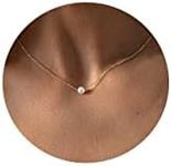 Single Pearl Dainty Necklace for Wo