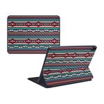 MightySkins Carbon Fiber Skin for Apple iPad Pro Smart Keyboard 12.9" - Southwest Stripes | Protective, Durable Textured Carbon Fiber Finish | Easy to Apply | Made in The USA