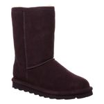 Bearpaw Womens Elle Short Faux Fur Lined Suede Booties Purple 6 Medium (B,M)